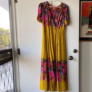 Free People Midi Dress - Floral - Fall